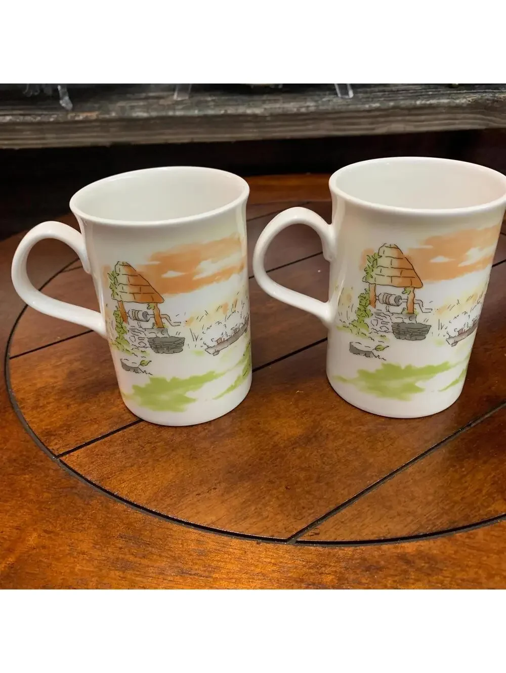 Haengnam Bone China Farmer Family Mugs - Korea